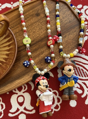 米奇米妮个性时尚混搭串珠链60cm