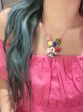 巴斯光年简约蜡绳颈链女可爱