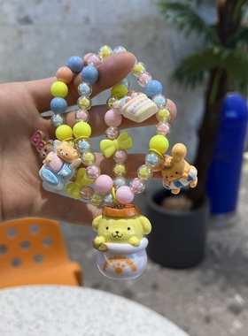 布丁狗双层手链少女心女生网红