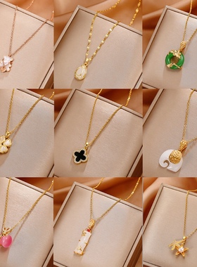 时尚镶钻轻奢轻奢锁骨链钛钢