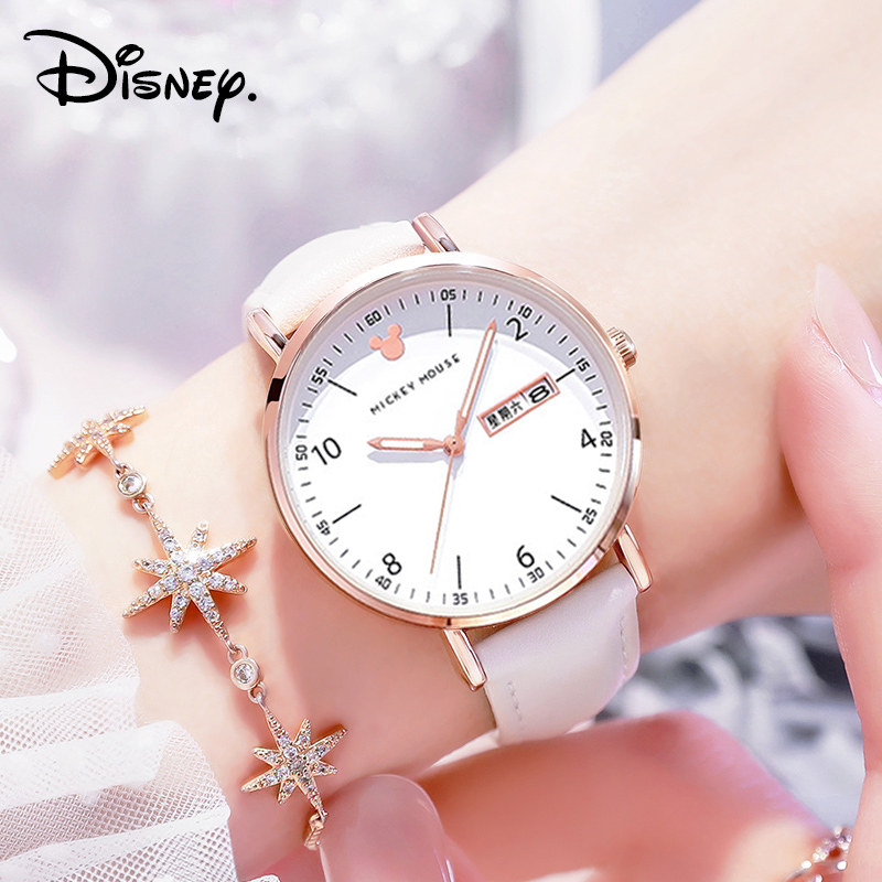 迪士尼女款初中生高中女生女士表 购酷手表国产腕表