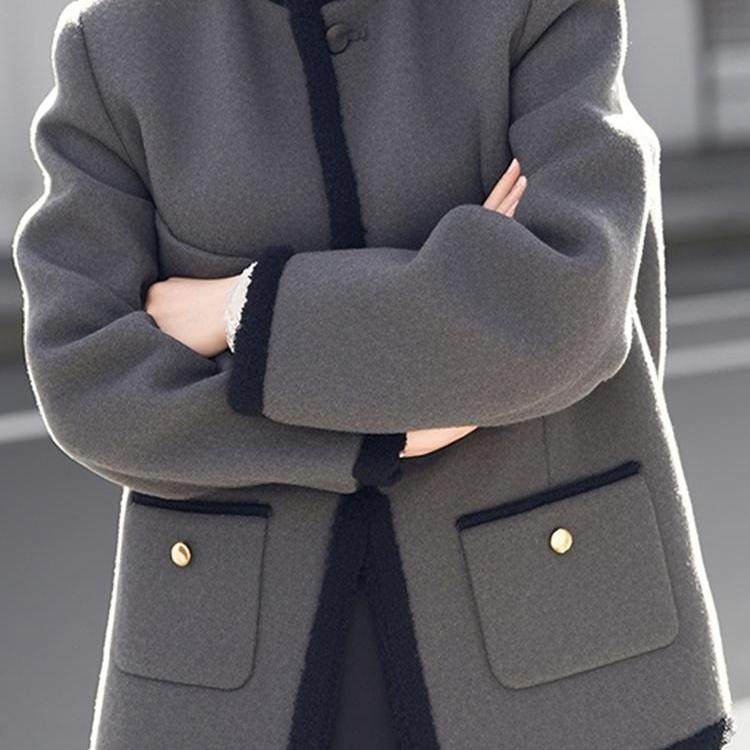 专柜撤回新款洋气独特超好看高级感小香风灰色羊羔毛摇粒绒外套冬,淘宝优惠券,粉丝福利购,淘宝优惠卷