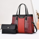 High-end and elegant ladies handbag 2026 new spring and summer fashion crocodile pattern middle-aged mother cross-body tote bag
