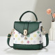 Textured casual soft leather shoulder crossbody small bag