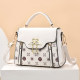2026 New Spring and Summer Trendy Fashionable One-shoulder Versatile Internet Celebrity Print Women's Crossbody Handheld Small Square Bag Women's Bag