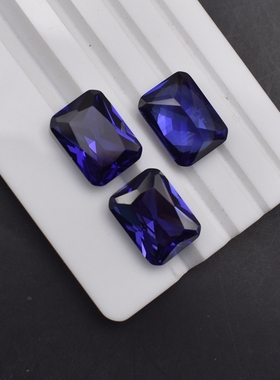 长方形坦桑蓝小百佳蓝宝石