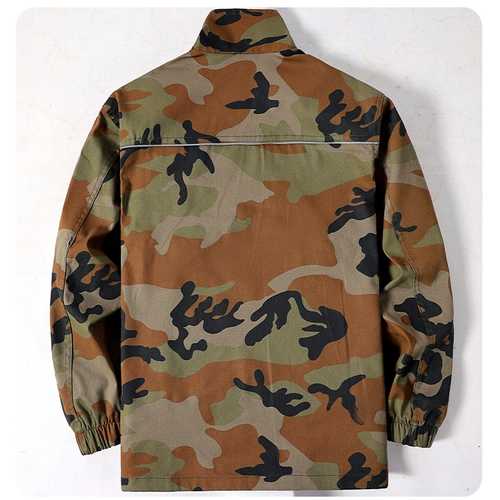 Весна и осенняя камуфляж Топ чистый хлопковой эластичный и износостойкий