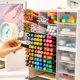 Large capacity partitions can be superimposed on comprehensive storage pen holder