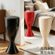 Press-on large-capacity bend-free trash can with lid