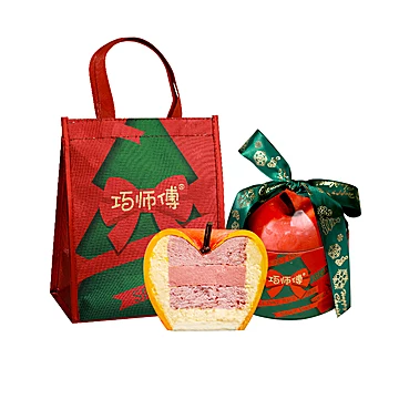 巧师傅圣诞节礼物苹果奶酪慕斯蛋糕[50元优惠券]-寻折猪