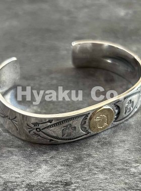 鹰头雷鸟素银手镯LARRYSMITH