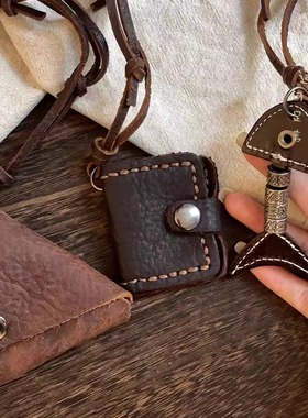 牛皮三角包眼镜夹项链女毛衣链墨镜夹挂链收纳挂脖挂绳眼镜包配饰