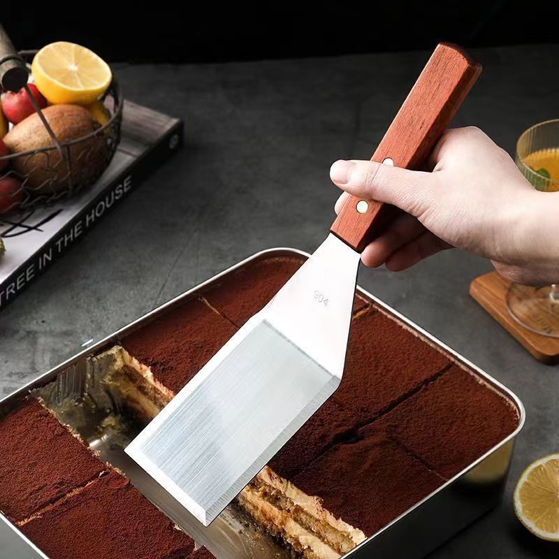不锈钢提拉米苏铲子甜品蛋糕铲刀脱模刮刀斜口铲平铲烘焙专用工具 - 图2