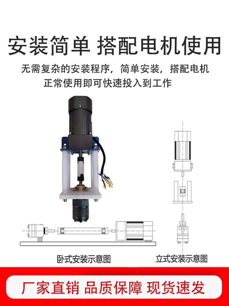 5CC6CC油漆涂料齿轮泵静电喷漆抽油泵油墨水油性漆用定量计量泵头 - 图0