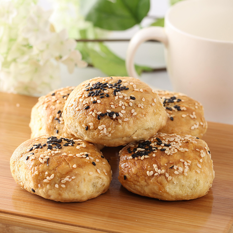 黄家春莲三层肉金华大酥饼梅干菜肉特产零食小吃糕点心14个原味