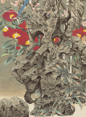 窦绅卿-喜上梅梢 国画 画心装饰画 名人字画宣纸高清微喷画芯