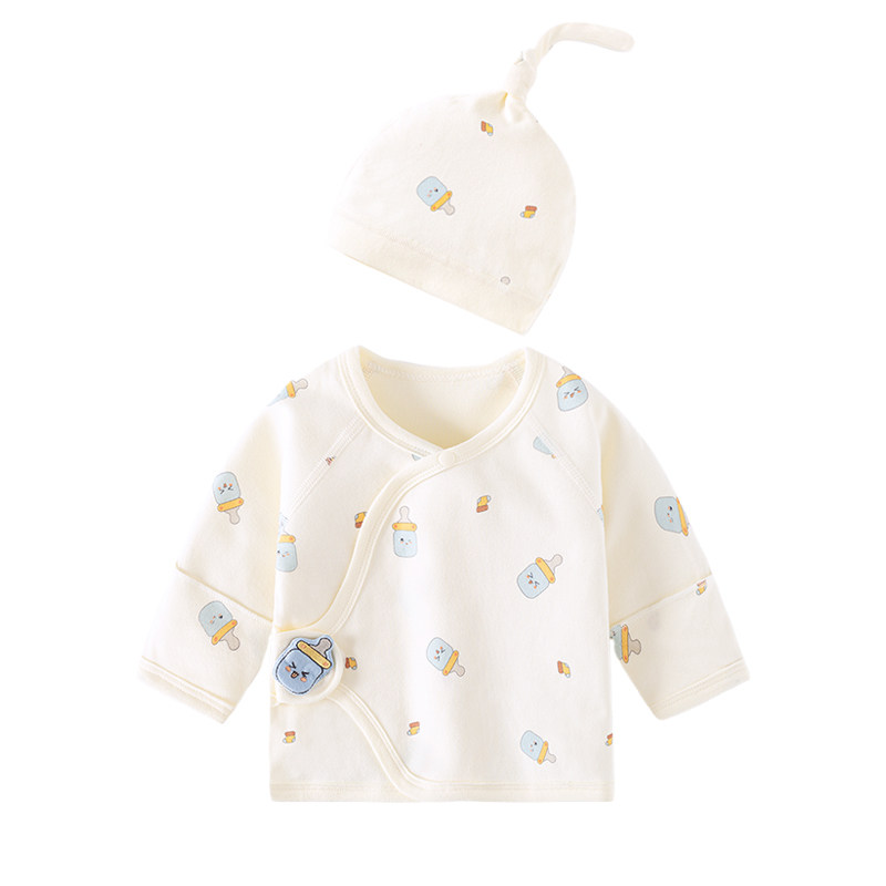 新生儿衣服宝宝半背衣胎帽套装初生婴儿纯棉上衣和尚服52码内衣服,淘宝优惠券,粉丝福利购,淘宝优惠卷