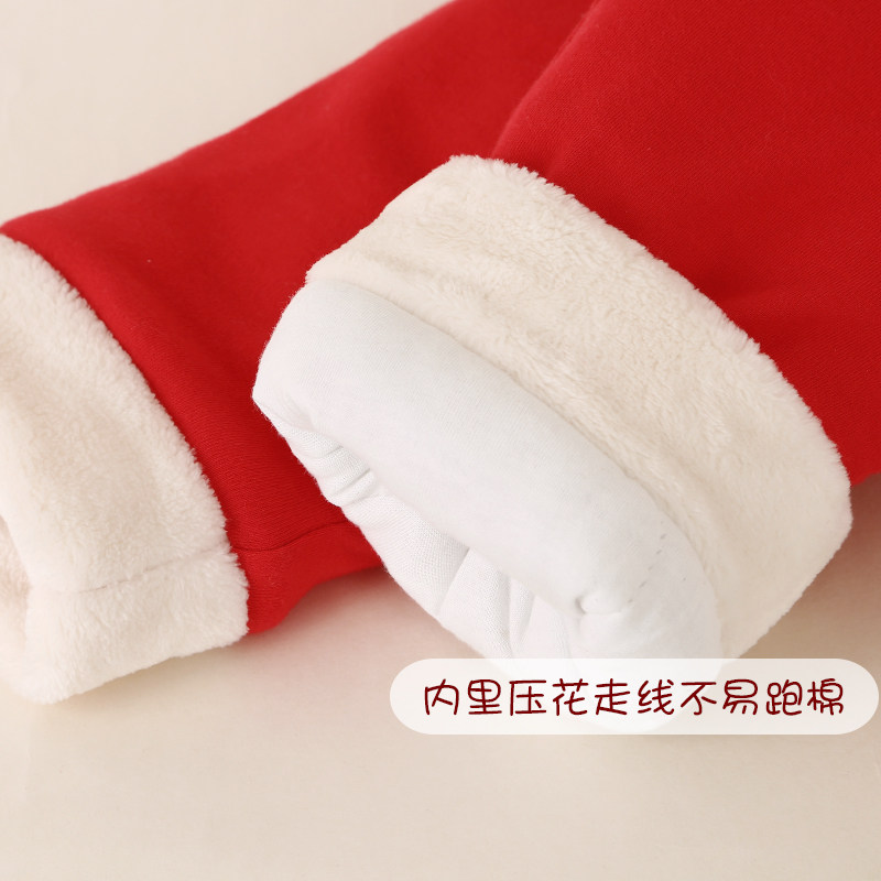 新年装宝宝冬季连体衣新生儿礼服 qibaylor七贝乐连身衣/爬服/哈衣