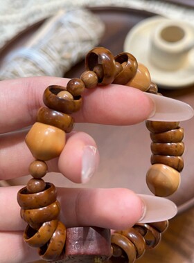 库克紫金鼠马上有钱文玩手链