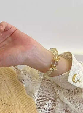 原创设计天然柠檬晶手串