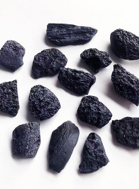 雷公墨玻璃陨石 泰国陨石碎片标本收藏diy饰品配件玻璃陨石