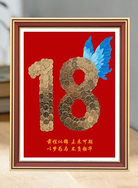 创意十八岁纪念成人礼男