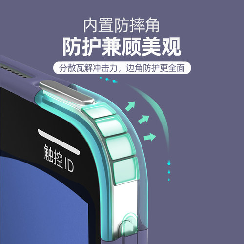 适用ipad11保护壳air8平板air7保护套10.2寸11代带笔槽air6苹果ipadpro11寸亚克力mini7/6防弯10.9寸2022款 - 图1