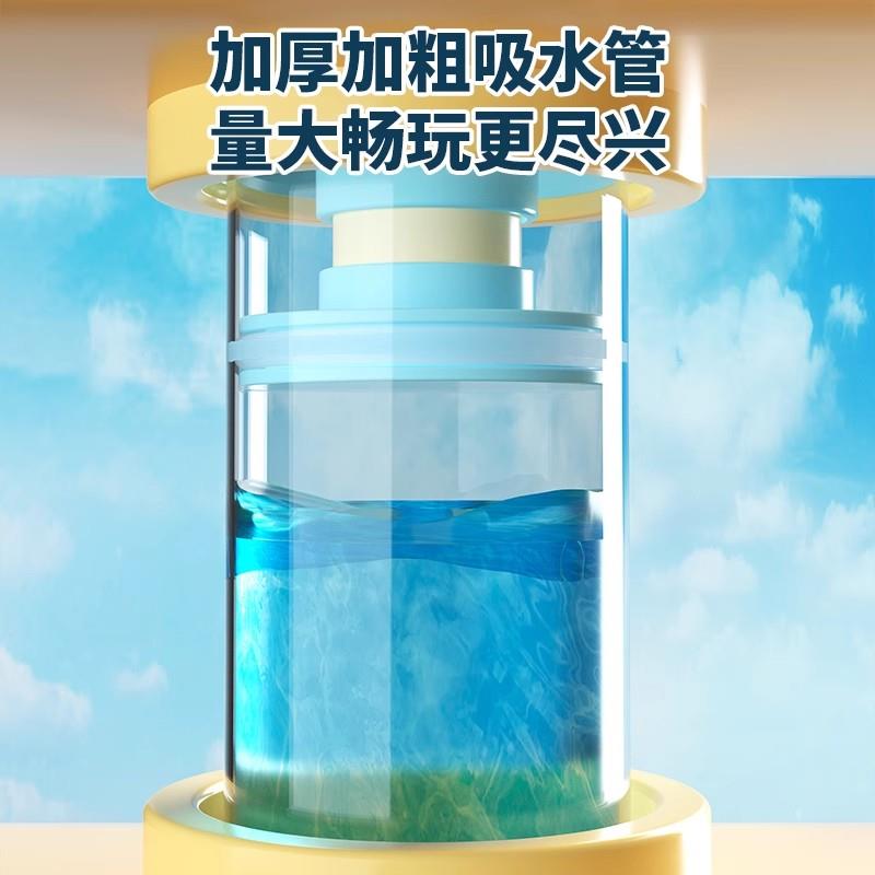 哪吒烟花水枪儿童玩具大容量抽拉式散射喷水漂流滋水枪打水仗男孩 - 图2