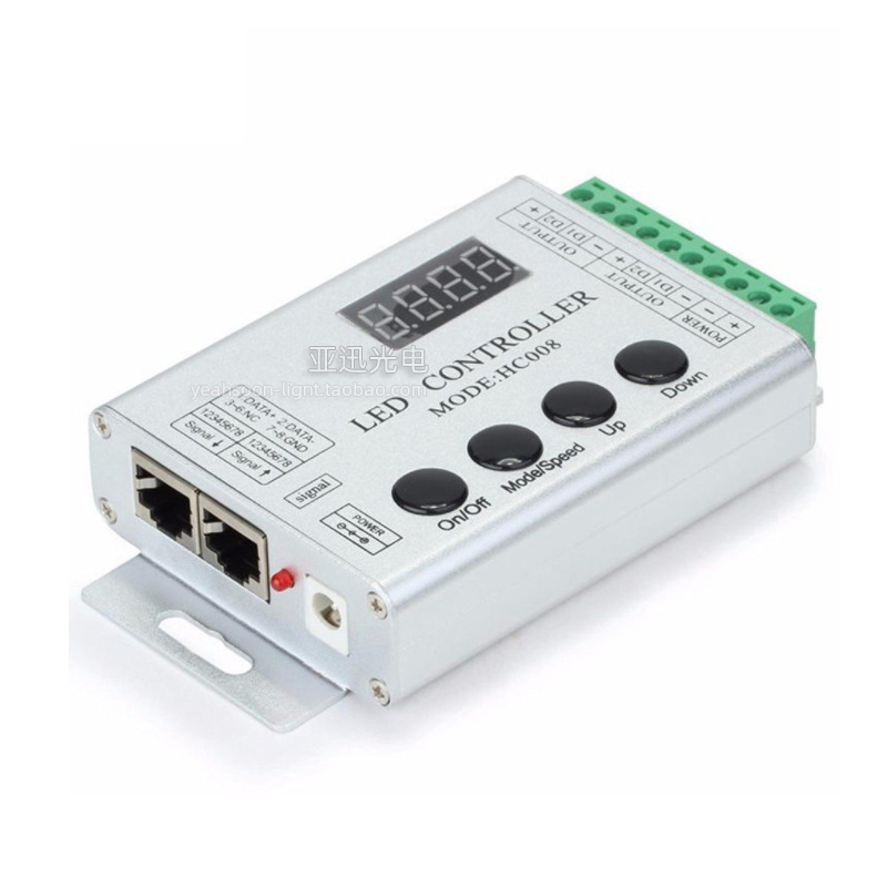 led幻彩灯带12v全彩控制器2811/6803追逐流水5v无线遥控器HC008 - 图1