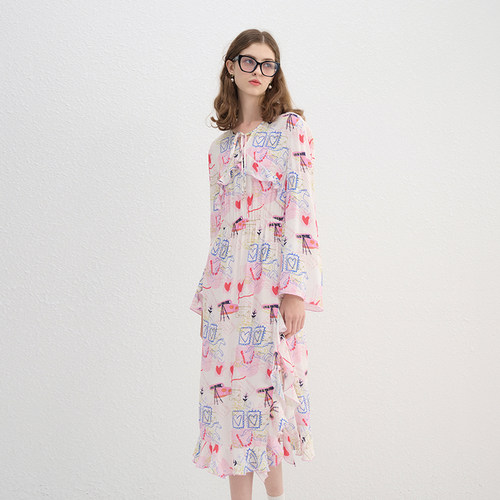 tanni新款法式度假风浪漫气质小清新连衣裙TN11DR121A - 图0