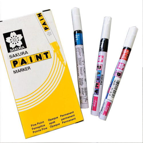 原装樱花油漆笔Sakura Paint环保黑色油漆记号笔1-2MM XPMK#49 - 图3