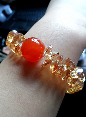 2021款时尚5a级天然手工水晶手链