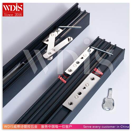 威蒂诗免打孔断桥铝窗户限位器安全锁平开窗微通风限位儿童安全锁 - 图2