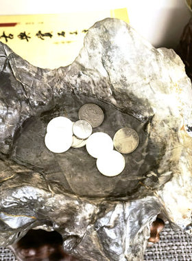 灵璧石精品灵壁石磬石莲花磬石原石纹石案头小品石小山形奇石摆件