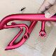 Suitable for bws handle rear armrest three-blade bws iron man rear armrest tail aluminum alloy handle iron man tail