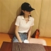 Áo sơ mi nữ tay ngắn mới 2019 phiên bản Hàn Quốc của người phụ nữ tự tu trang phục thể thao ve áo sơ mi nữ polo nửa tay áo mùa hè - Cộng với kích thước quần áo