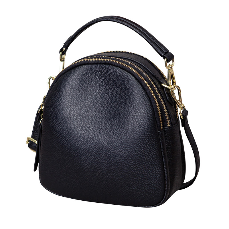 真皮小包女时尚斜挎包2025新款潮简约头层牛皮单肩包女手提贝壳包,淘宝优惠券,粉丝福利购,淘宝优惠卷