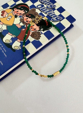 天然翡翠阳绿D l Y手链时尚轻奢高级翡翠玉石手链