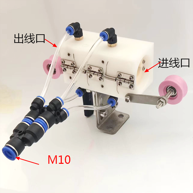 双段吹水器一端两端陶瓷孔陶瓷轮挤出押出机吹干器电线电缆吹气嘴 - 图3