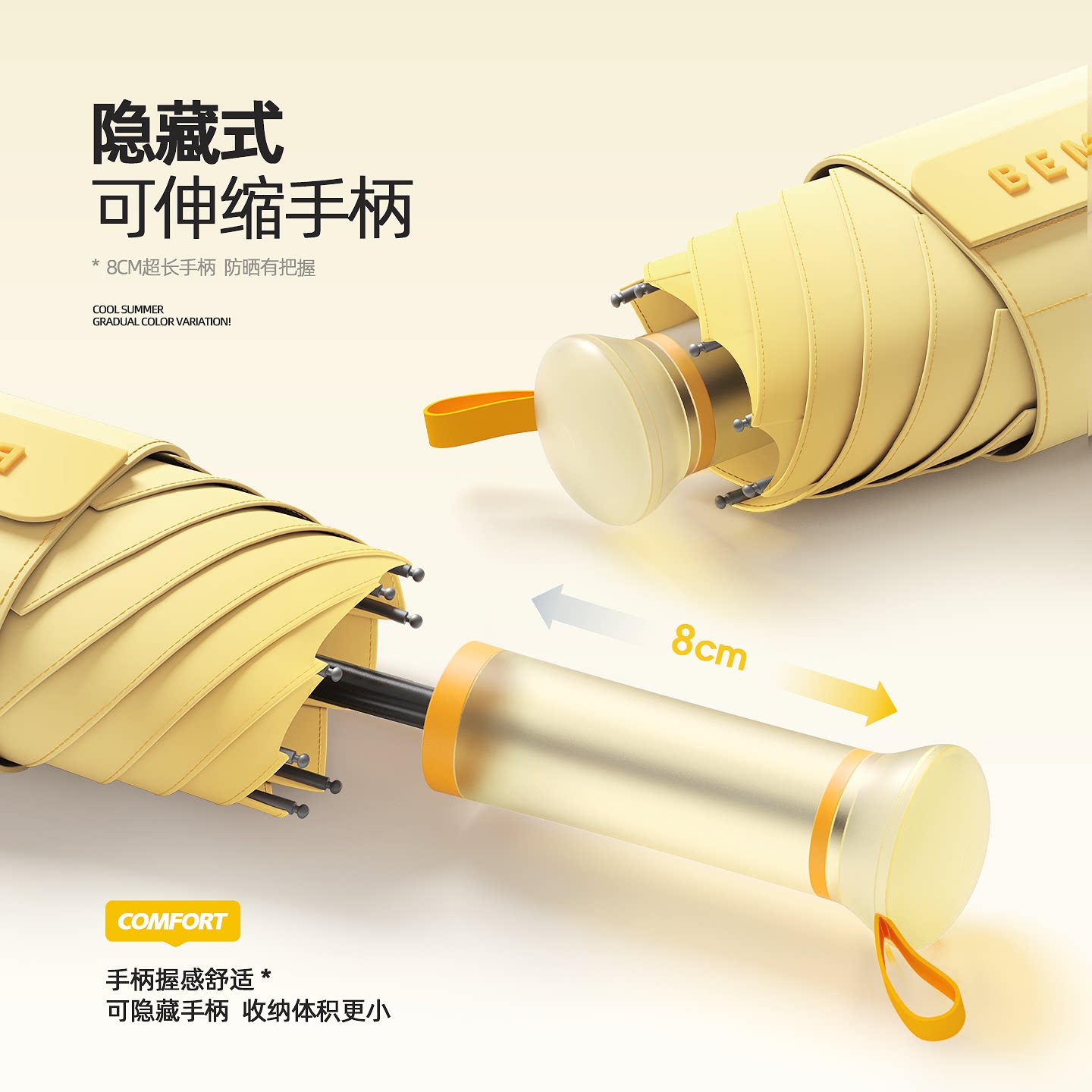 备美卡片太阳伞遮阳防晒晴雨两用雨伞女防紫外线小巧便携免叠口袋