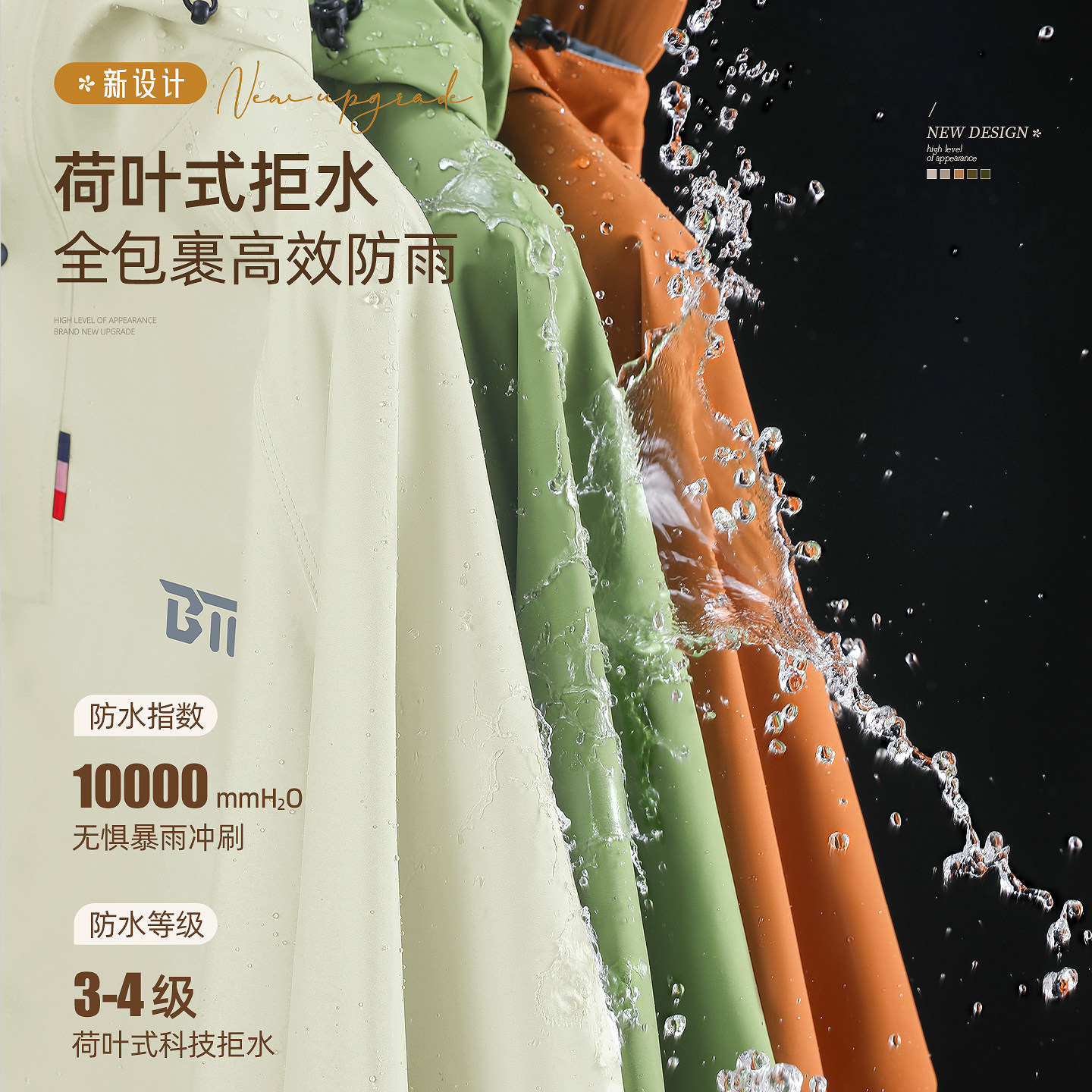 备美电动电瓶车雨衣长款全身防暴雨成人外穿人车分离雨披骑行专用