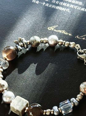 黑玛瑙手链时尚金属手链