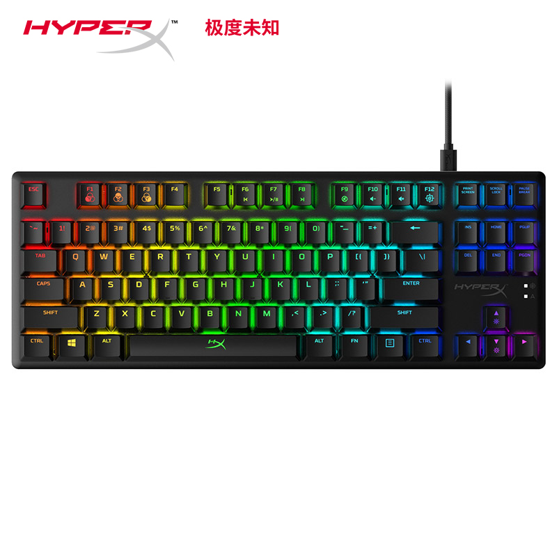 HyperX极度未知 起源RGB机械键盘87键竞技版104键有线电脑USB通用 - 图0