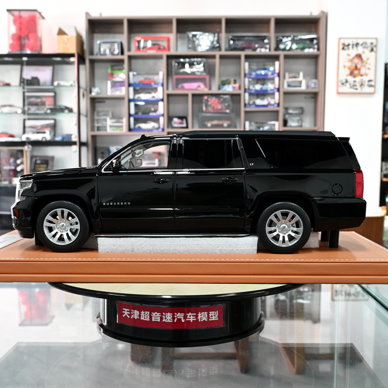 GOC 1:18 雪佛兰 萨博班 Suburban Tahoe LTZ SUV 2015 汽车模型 - 图0