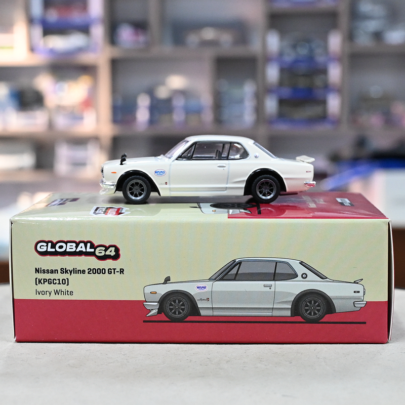 Tarmac Works 1:64天际线 Skyline 2000 GTR KPGC10合金汽车模型-图0