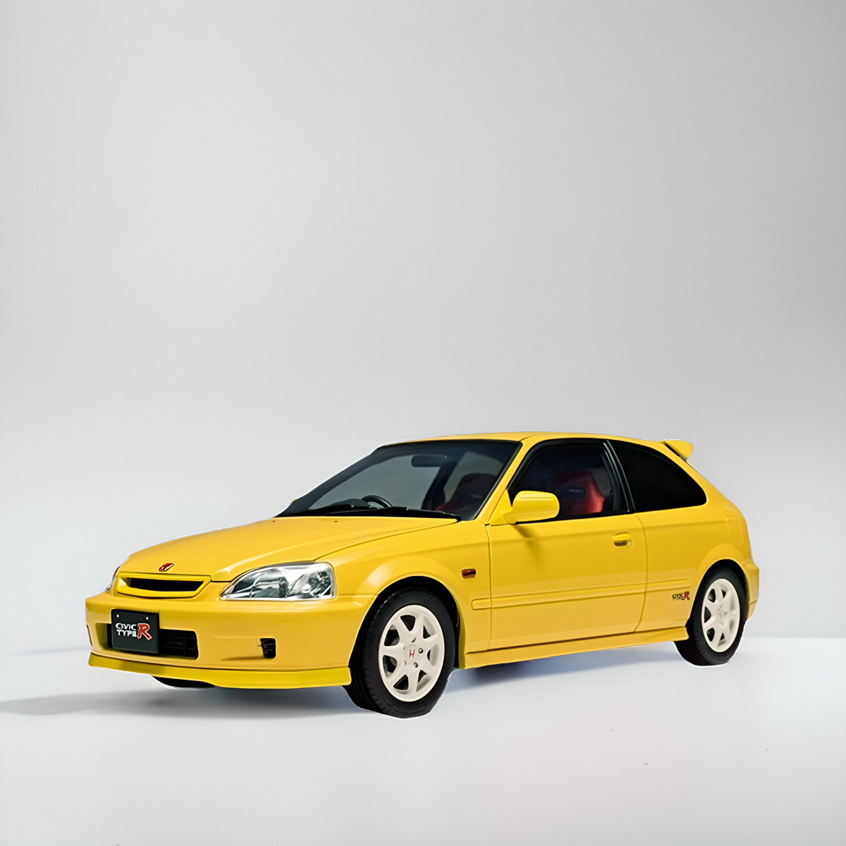 MH 1:18 本田思域 EK9 合金汽车模型 限量版 JDM 附送发动机 日系 - 图3