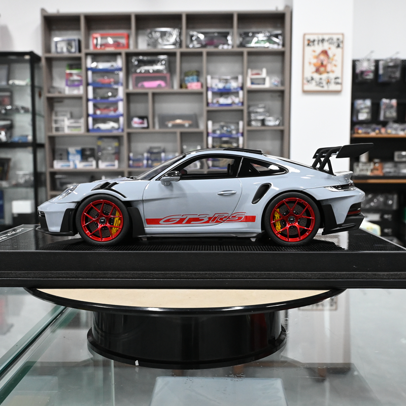 TP 1:18 保时捷911 992 GT3 RS 树脂限量版汽车模型 超跑成品收藏 - 图0