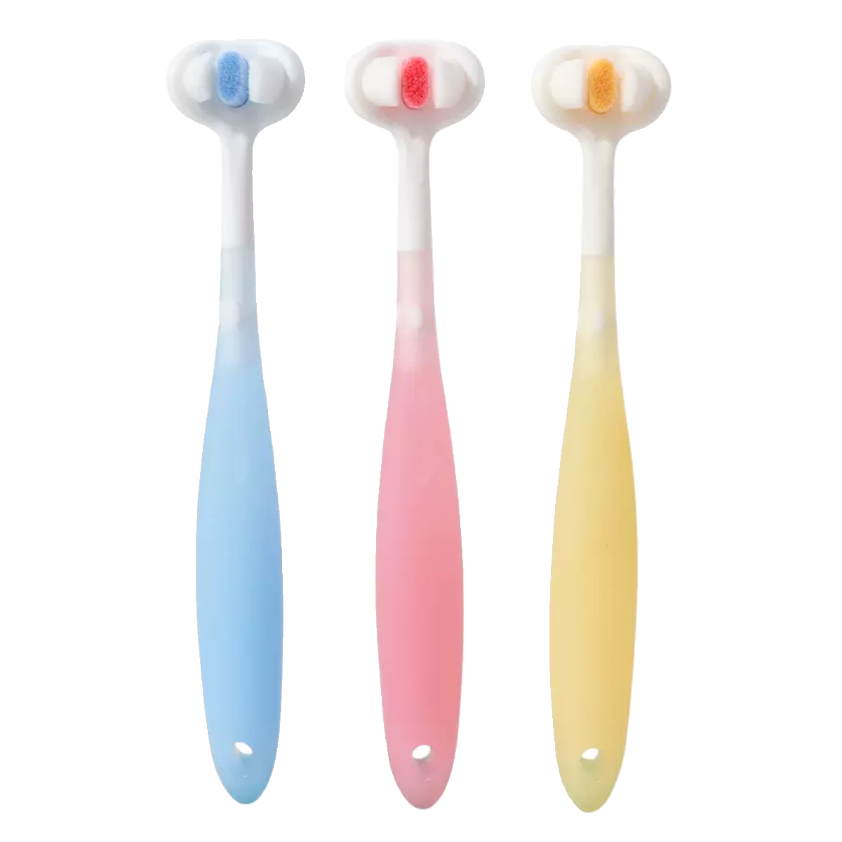 儿童三面牙刷软毛0-3到6一12岁以上宝宝小孩u型3d牙膏软毛换牙期,淘宝优惠券,粉丝福利购,淘宝优惠卷