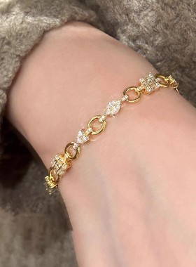 复古老钱风手链轻奢小