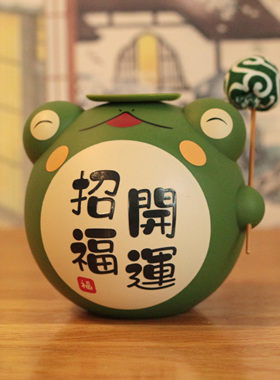 龙虎作摆件平安无事美好寓意青蛙